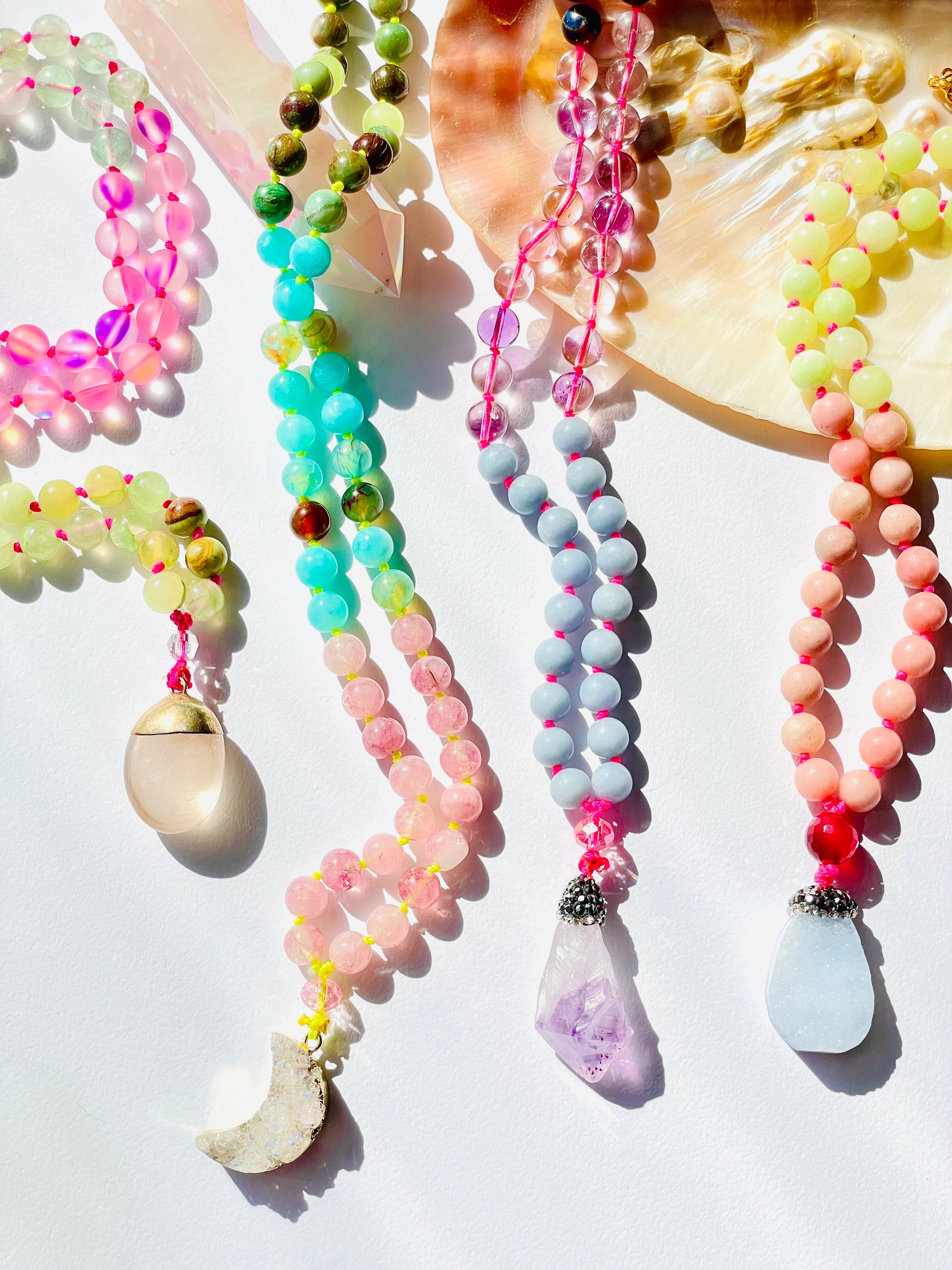colorful gemstone necklaces