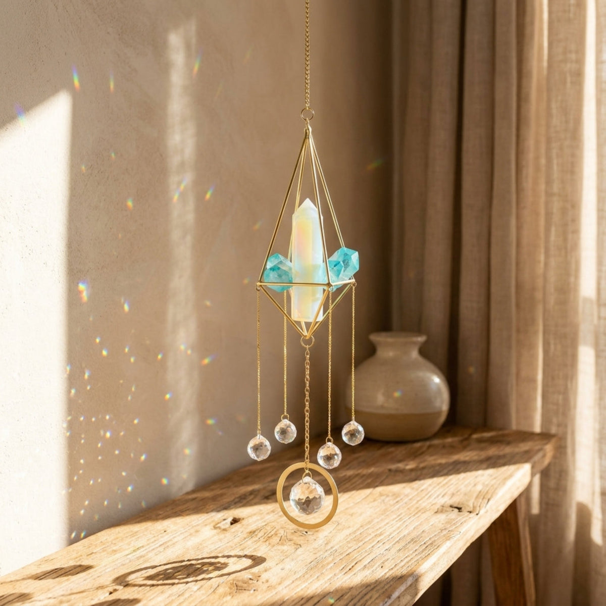 High Vibrations Opal Tower Sacred Light Talisman