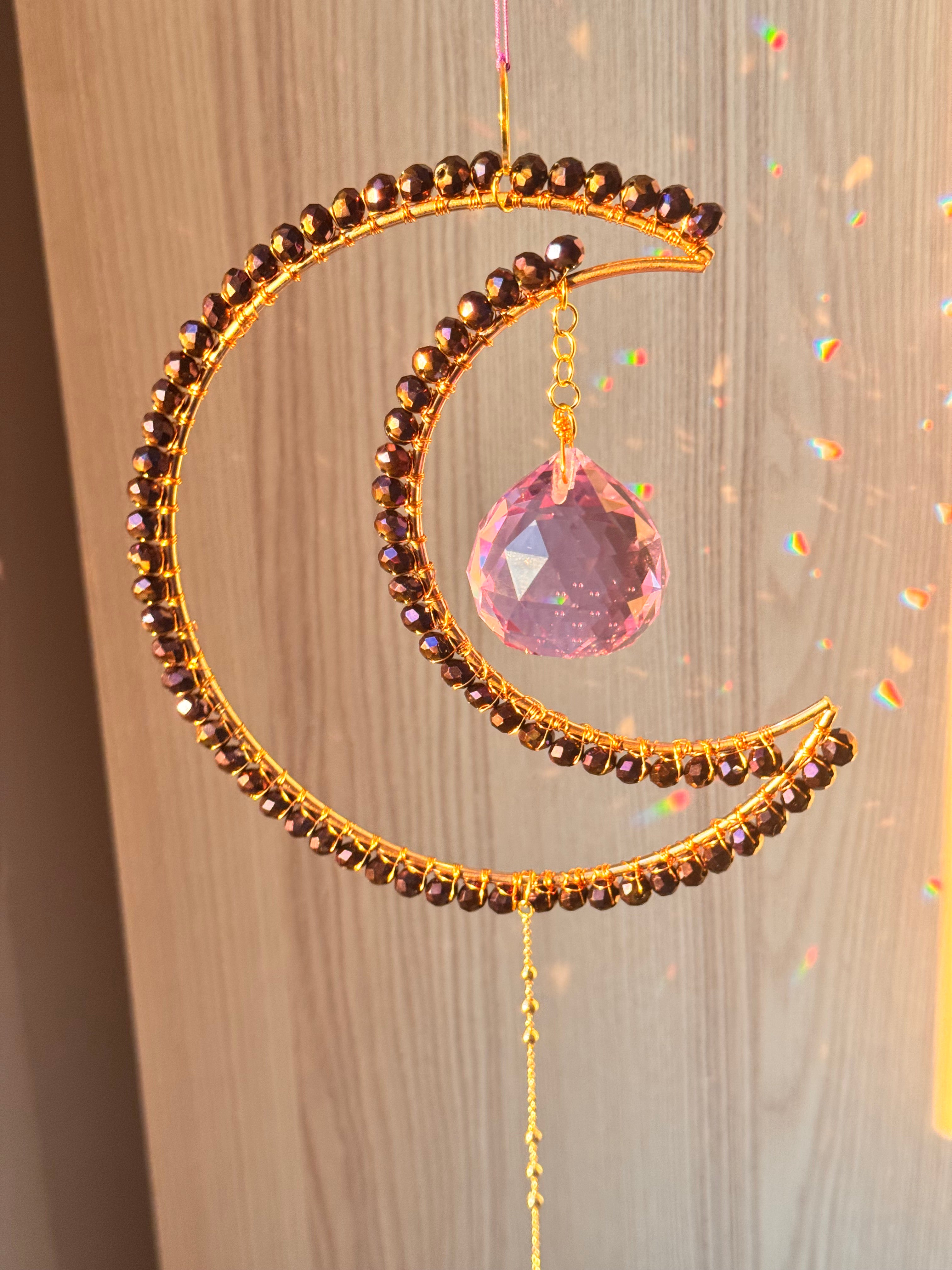 Maxi Crescent Indigo Suncatcher