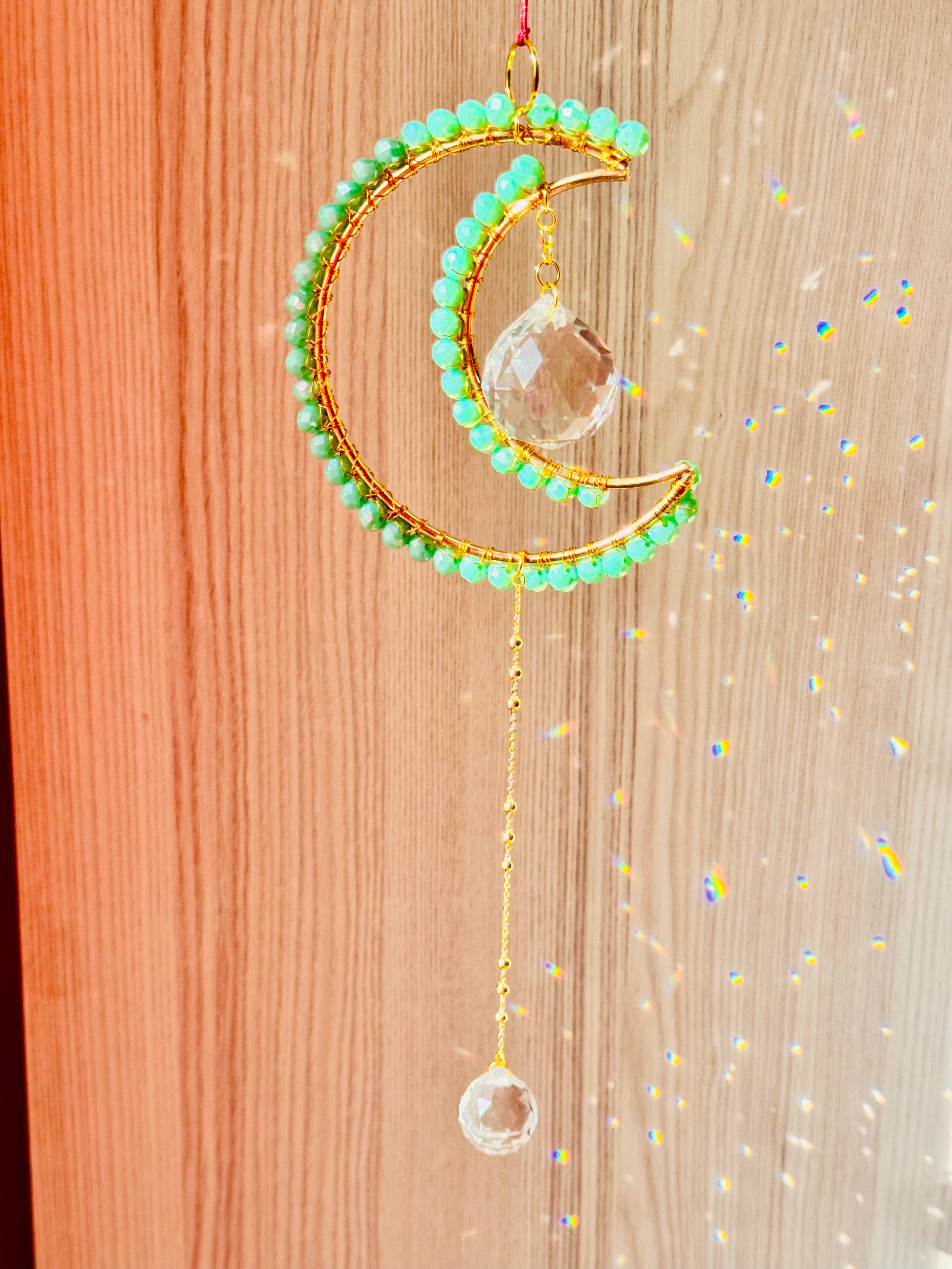 Midi Crescent Mint Suncatcher