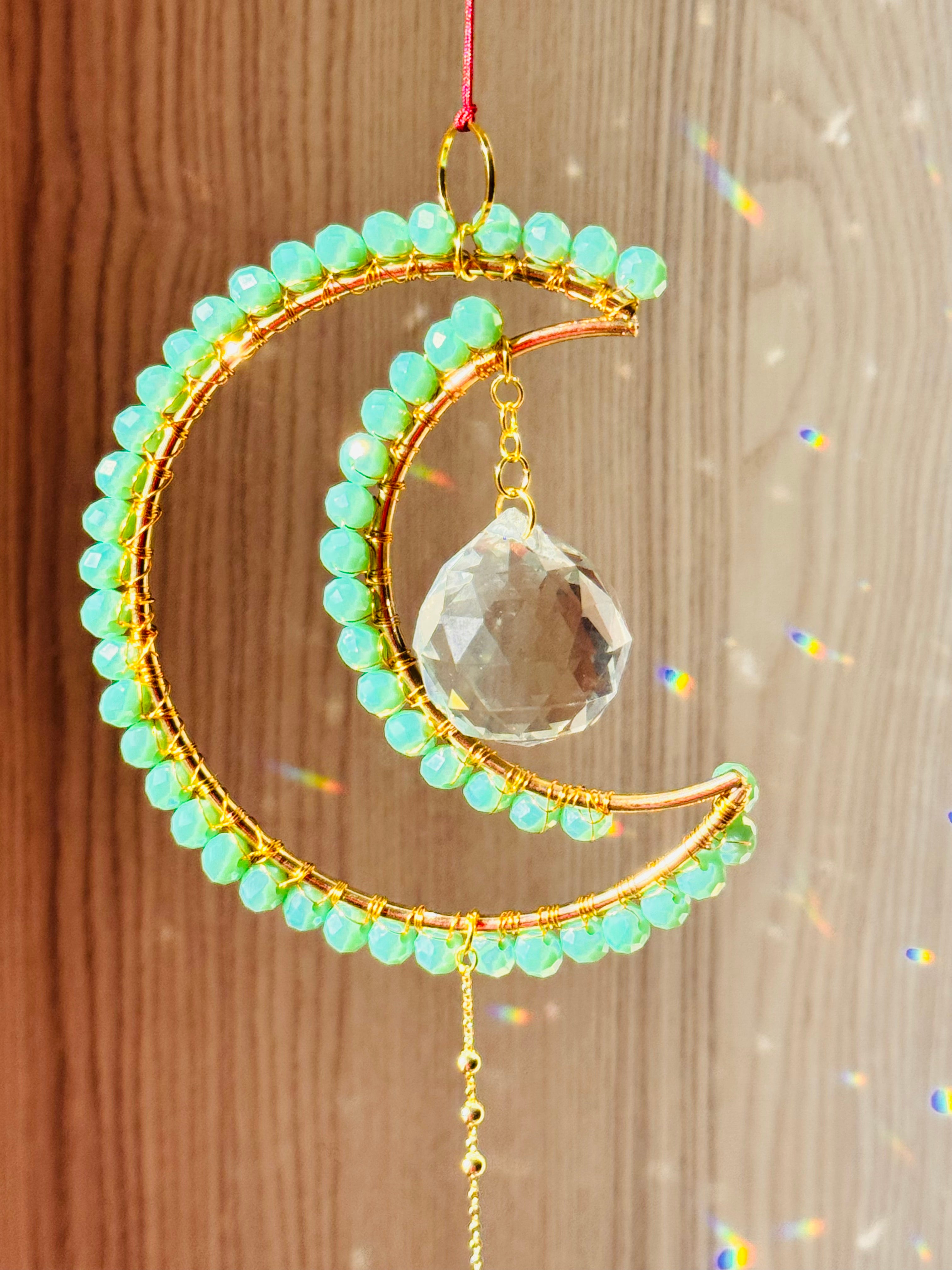 Midi Crescent Mint Suncatcher