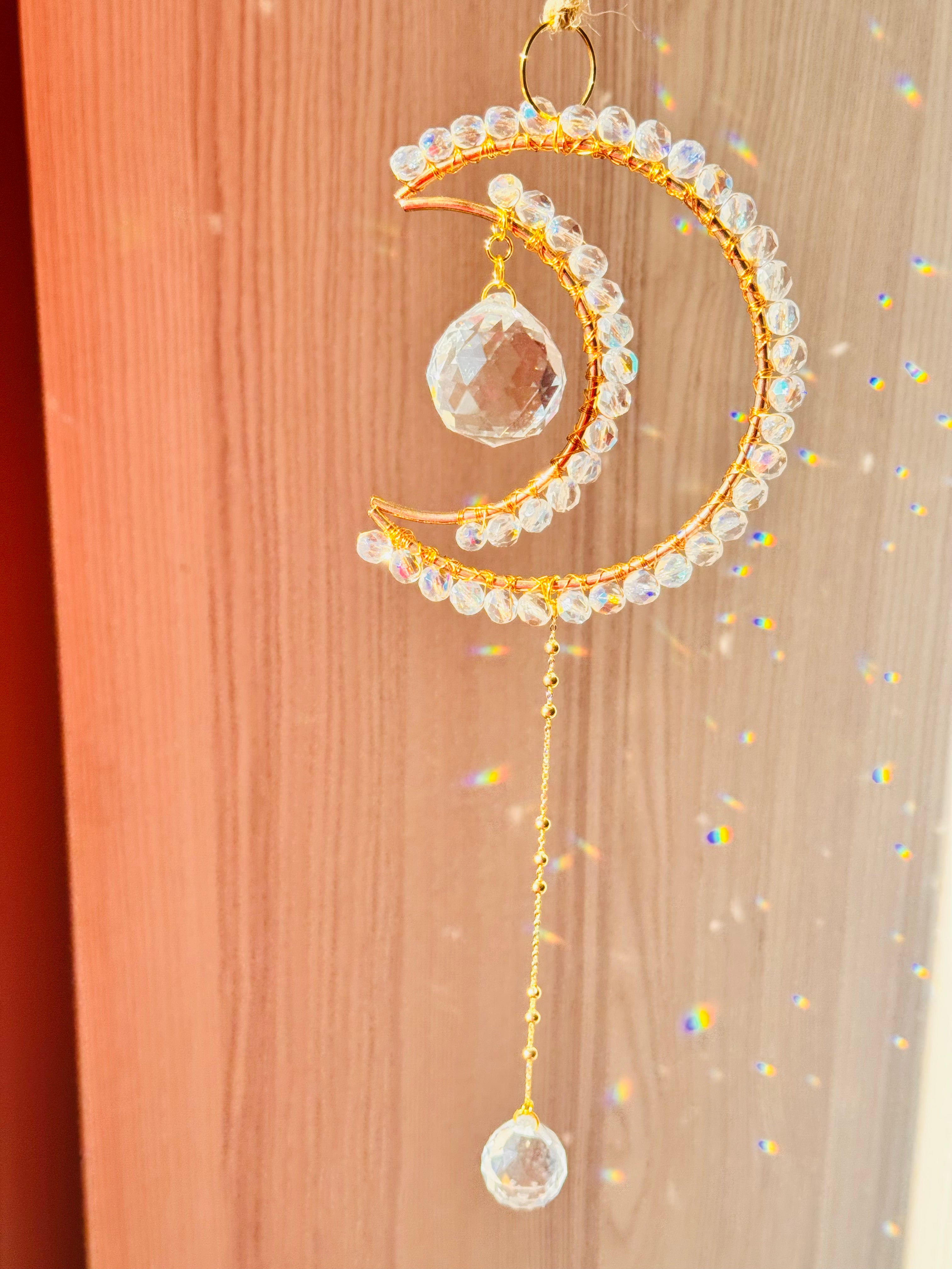 Midi Crescent Clear Suncatcher
