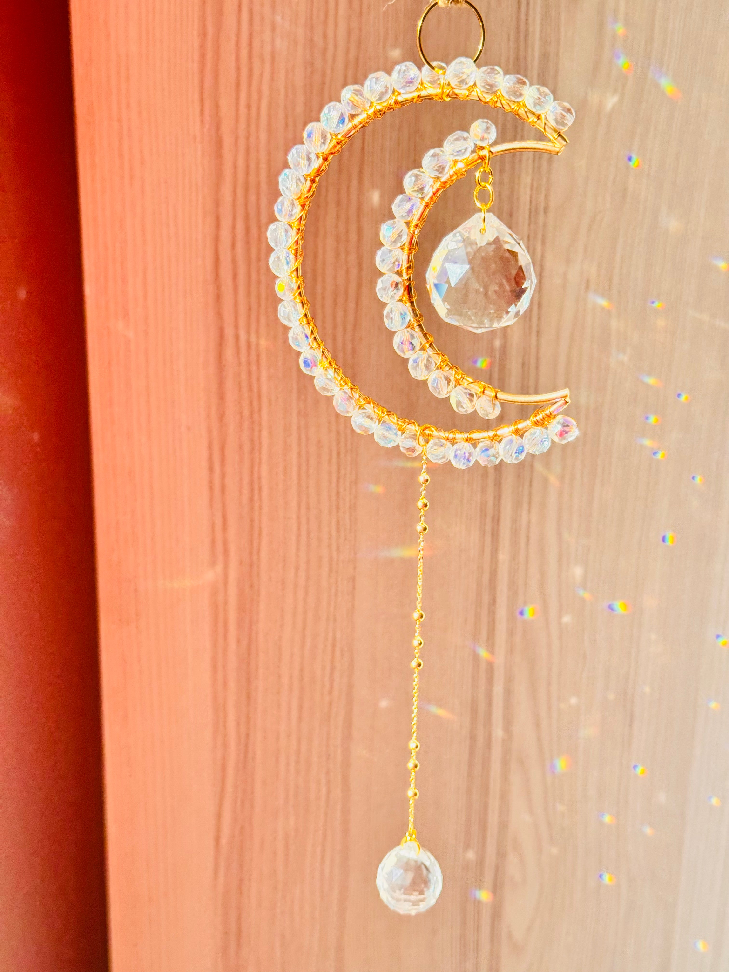 Midi Crescent Clear Suncatcher