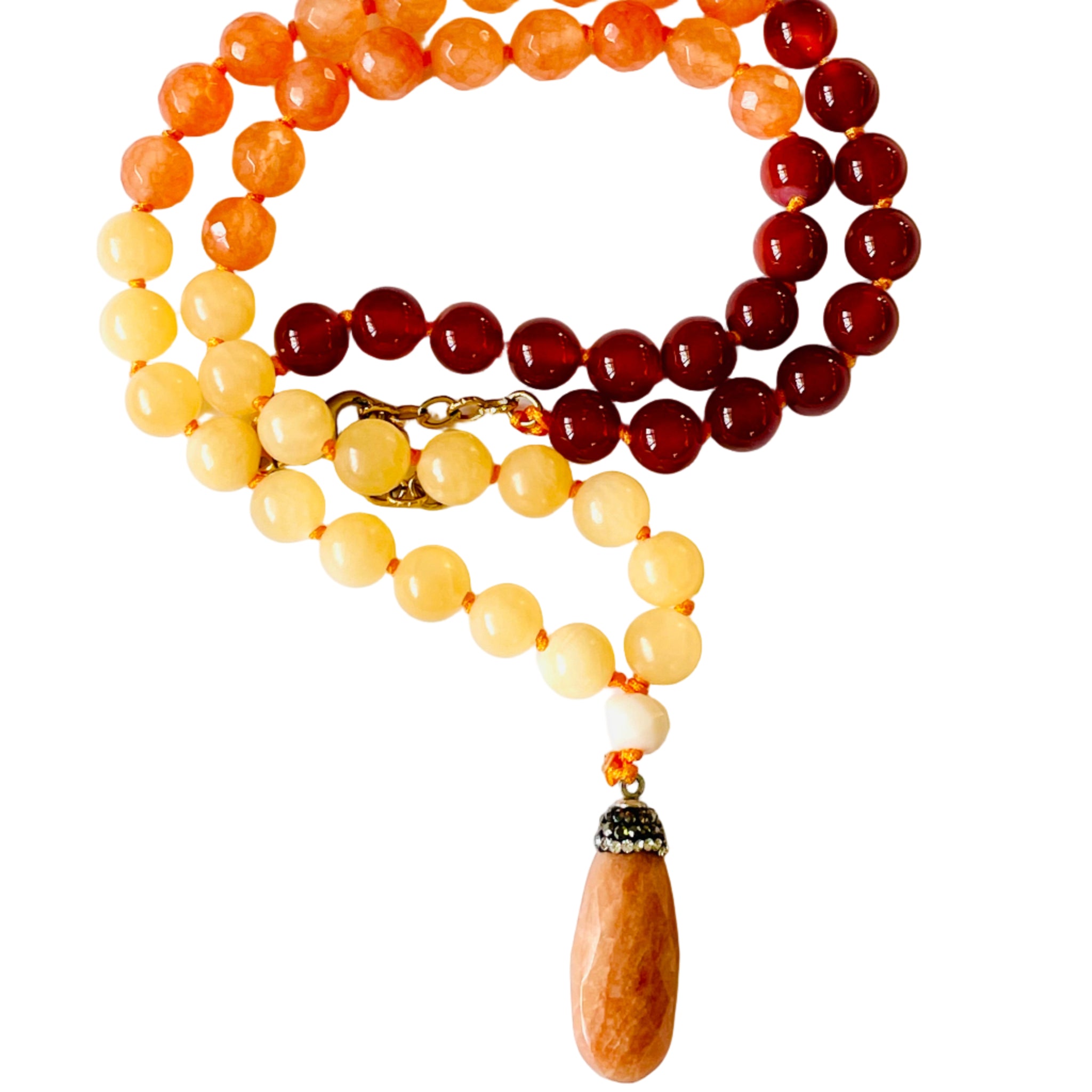 I am radiant half mala necklace5