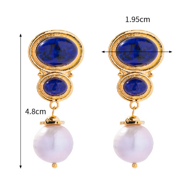 Lapis Lazuli Elegance Earrings