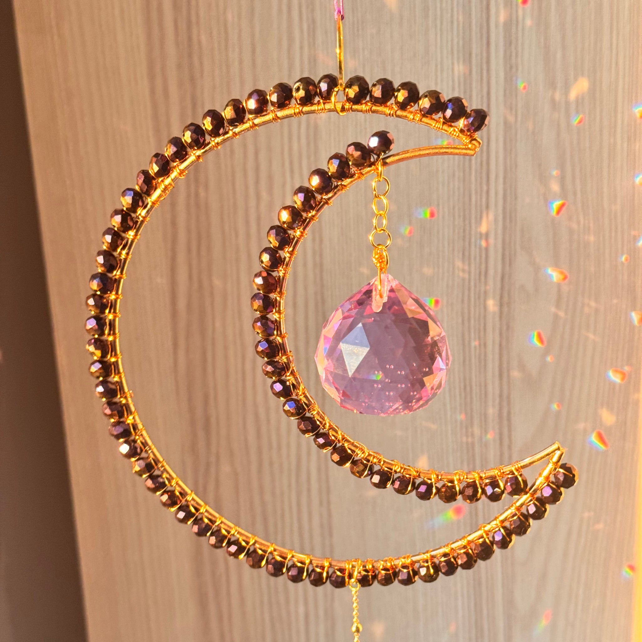 Maxi Crescent Indigo Suncatcher