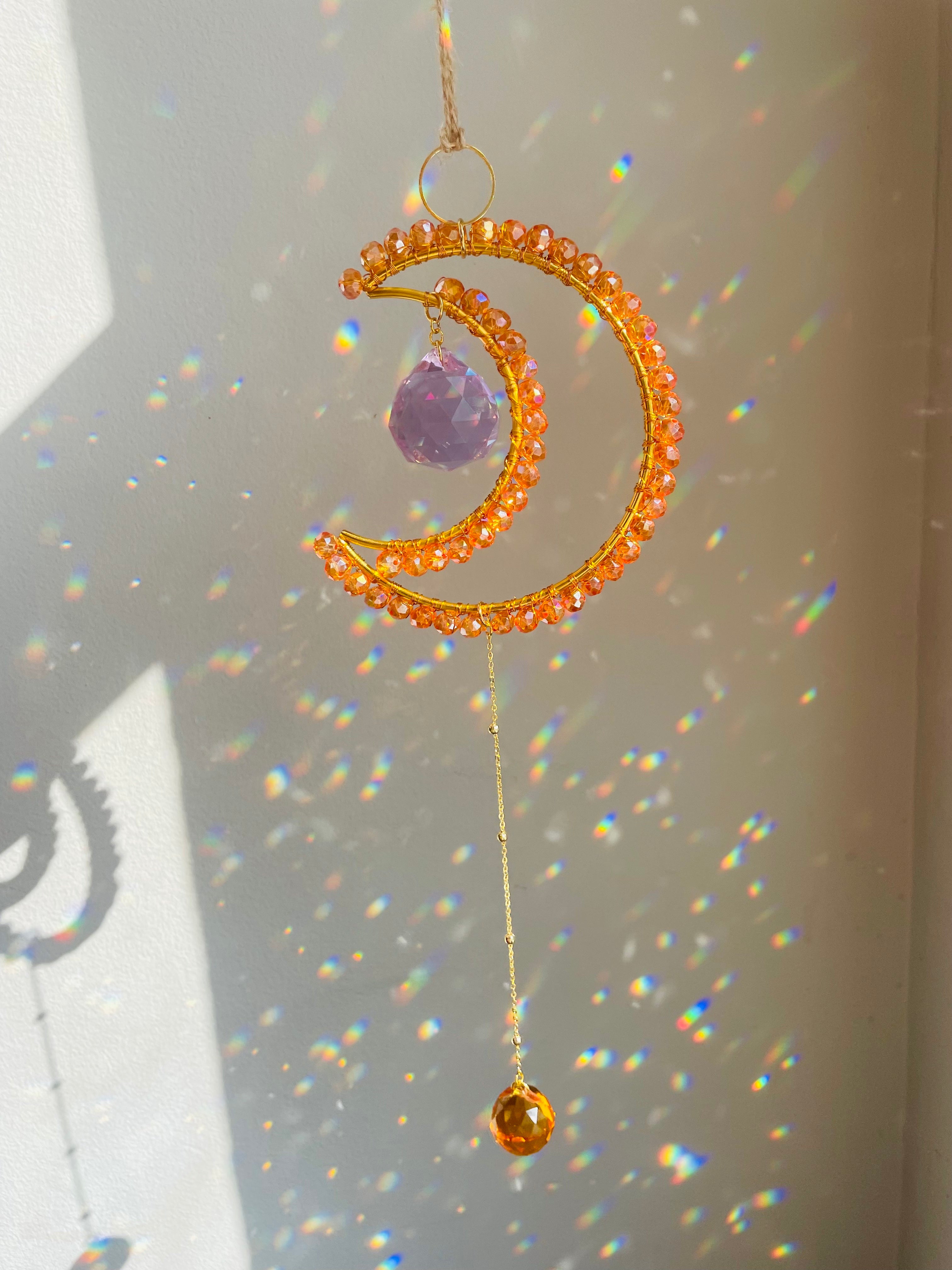 Midi Crescent Orange Suncatcher