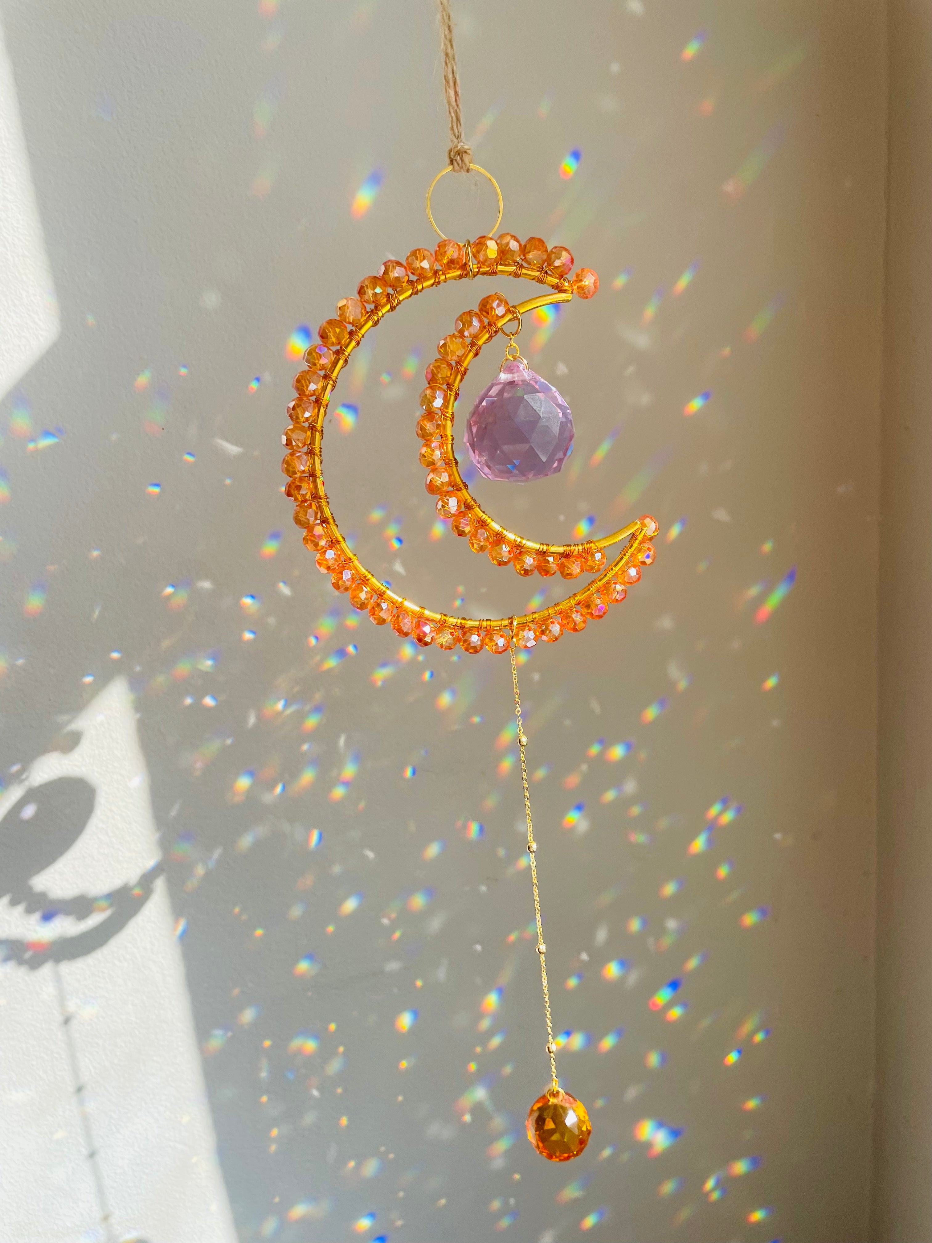 Midi Crescent Orange Suncatcher