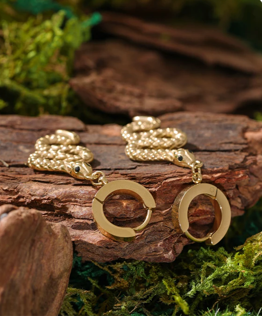 Serpent Dangle Earrings