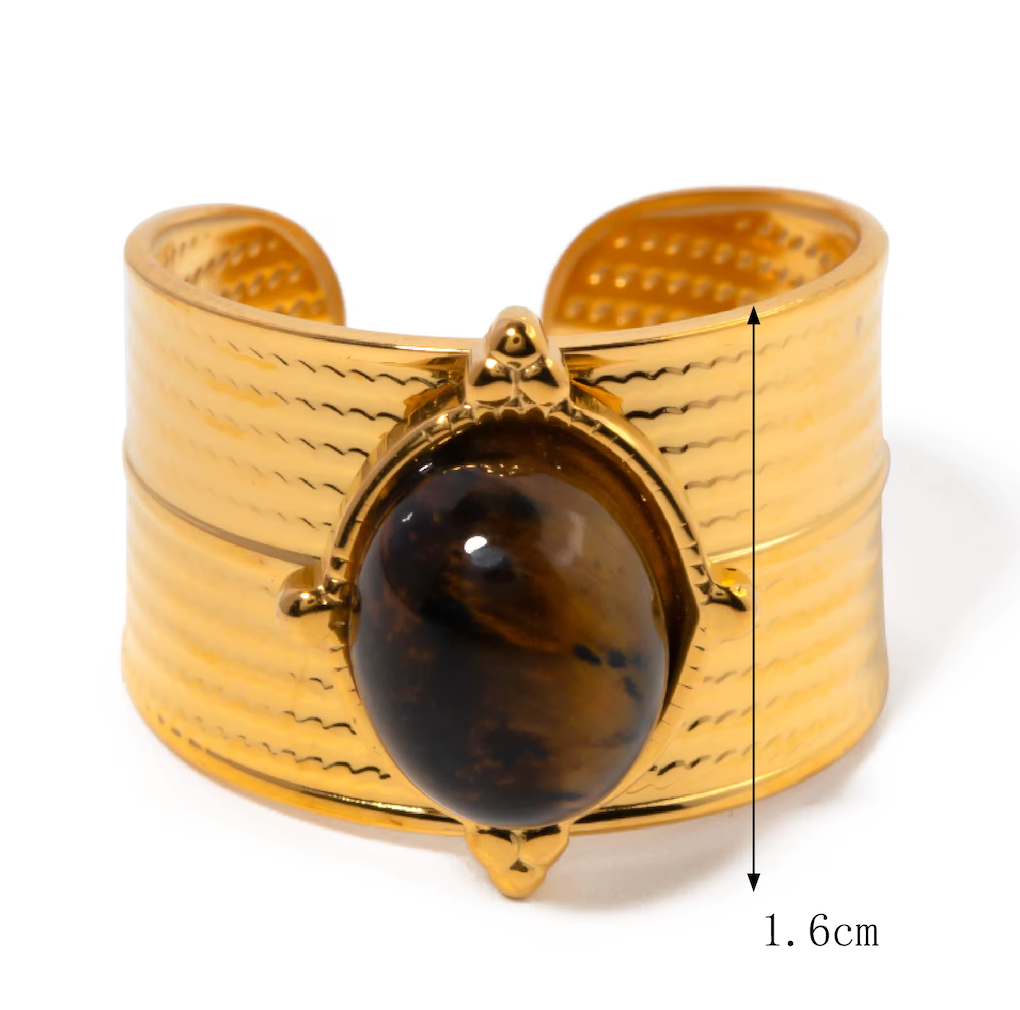 Tiger’s Eye Elegance Ring