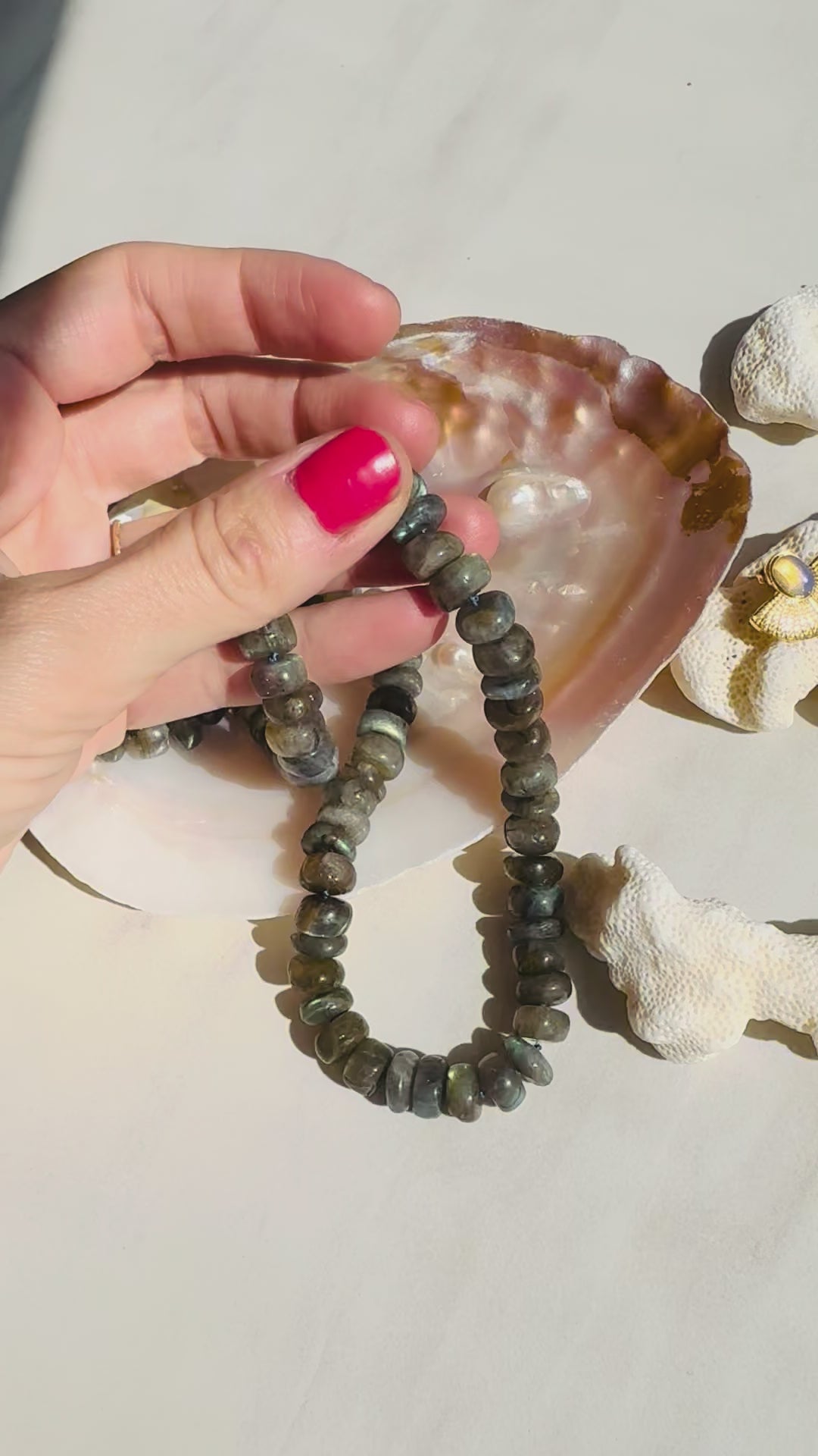 Video of  Beaded Labradorite Necklace