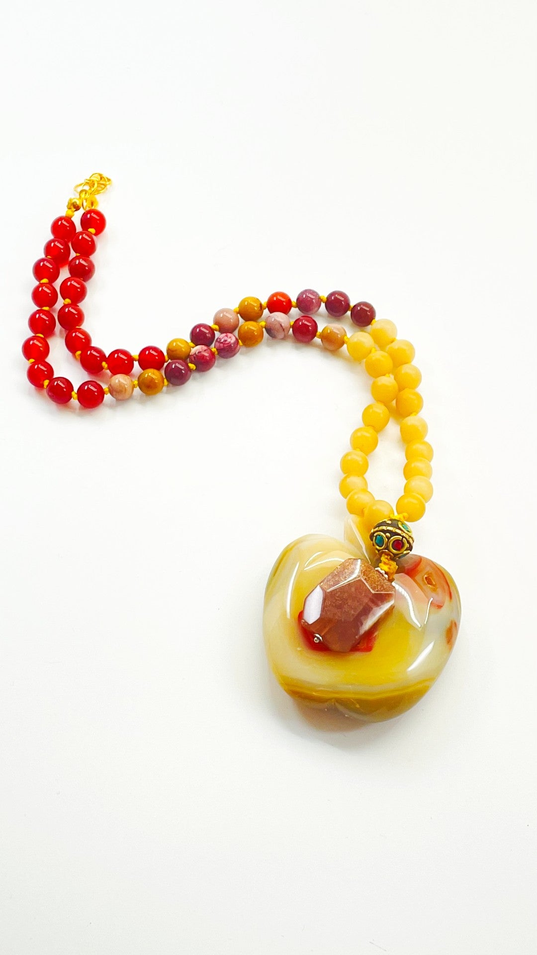I Am Vibrant Half Mala Necklace
