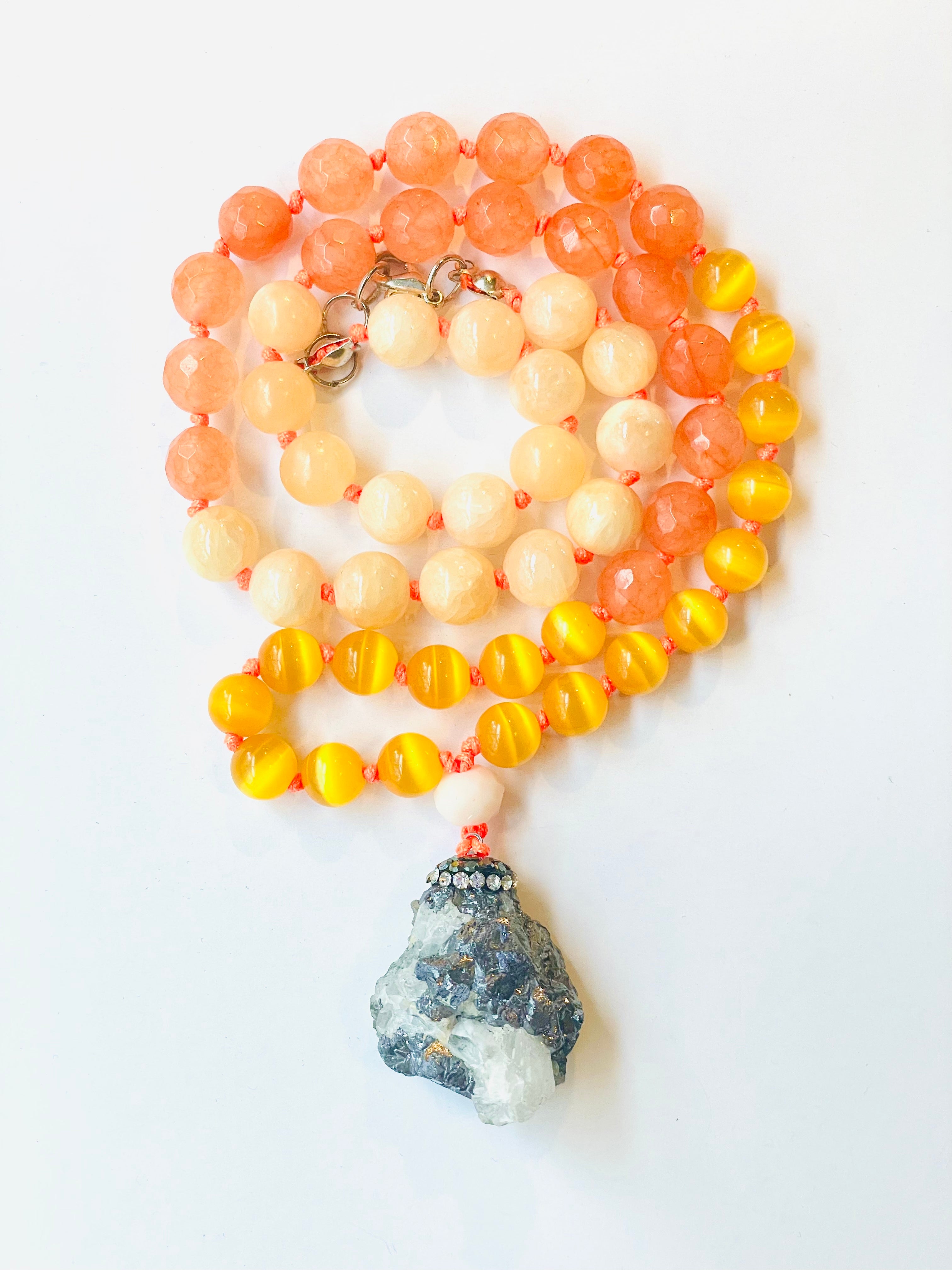 Self Esteem Half Mala Necklace