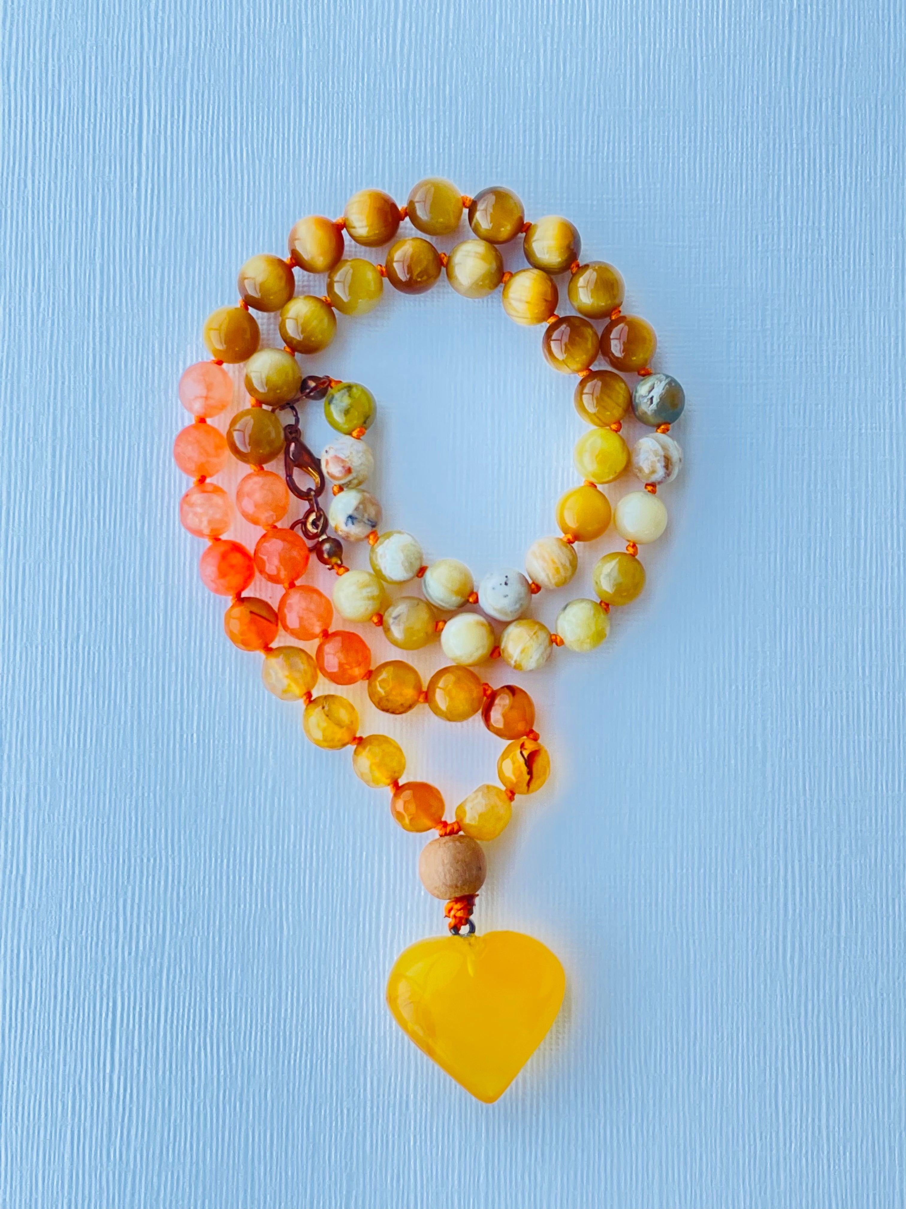 Powerstone Half Mala Necklace