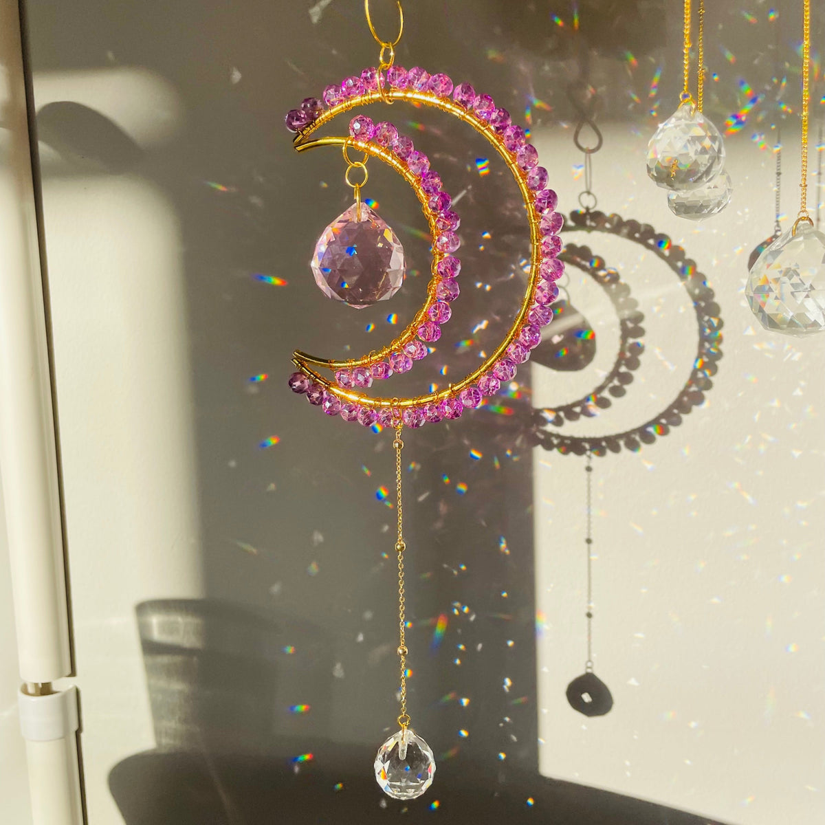 Midi Crescent Lilac Pink Sacred Light Talisman