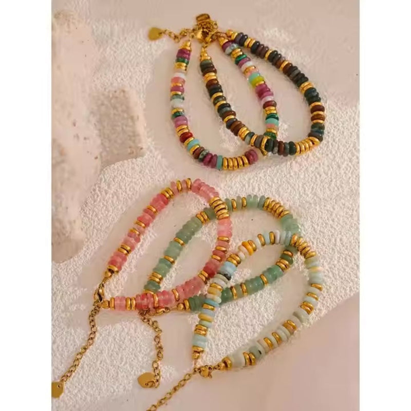 Multi colored bracelets on surface
