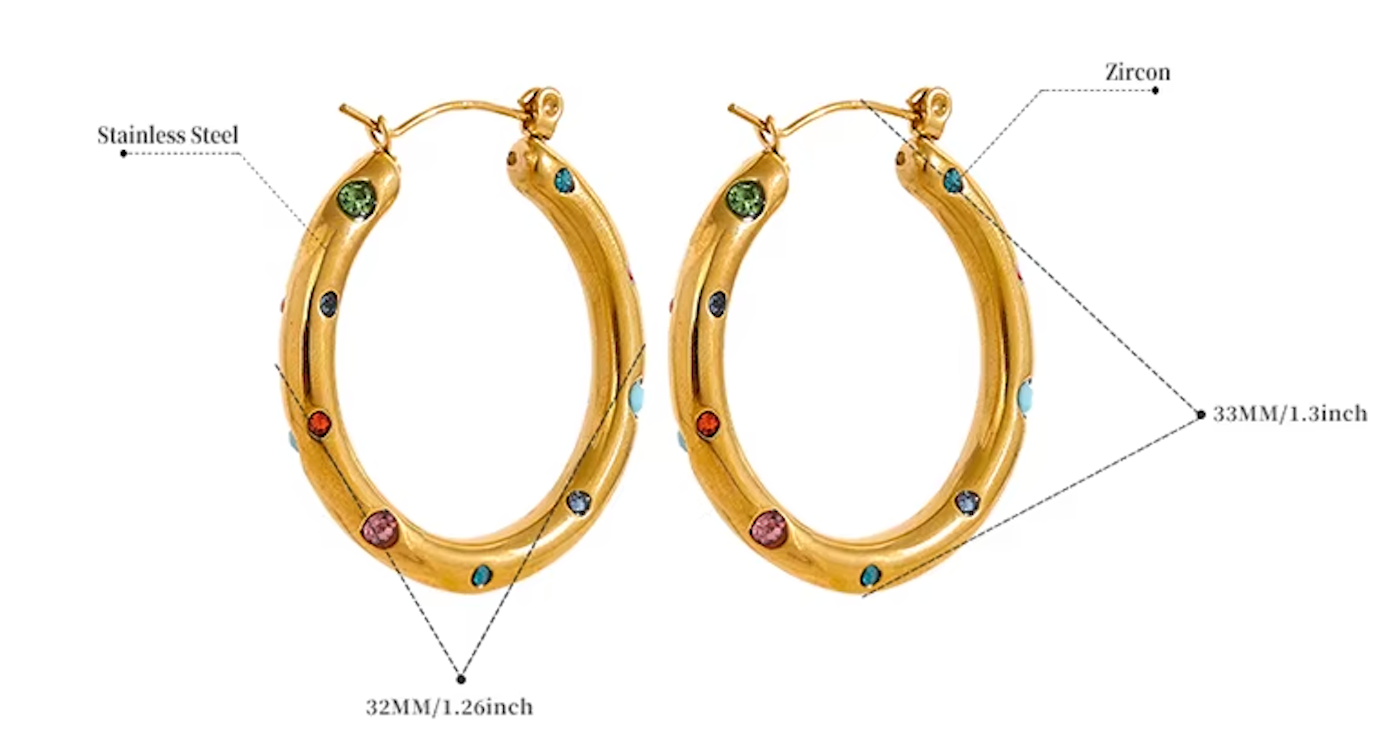 Color Me Hoop Earrings