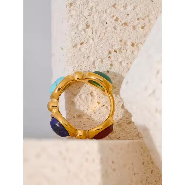 Colorful Vintage Gemstone Ring