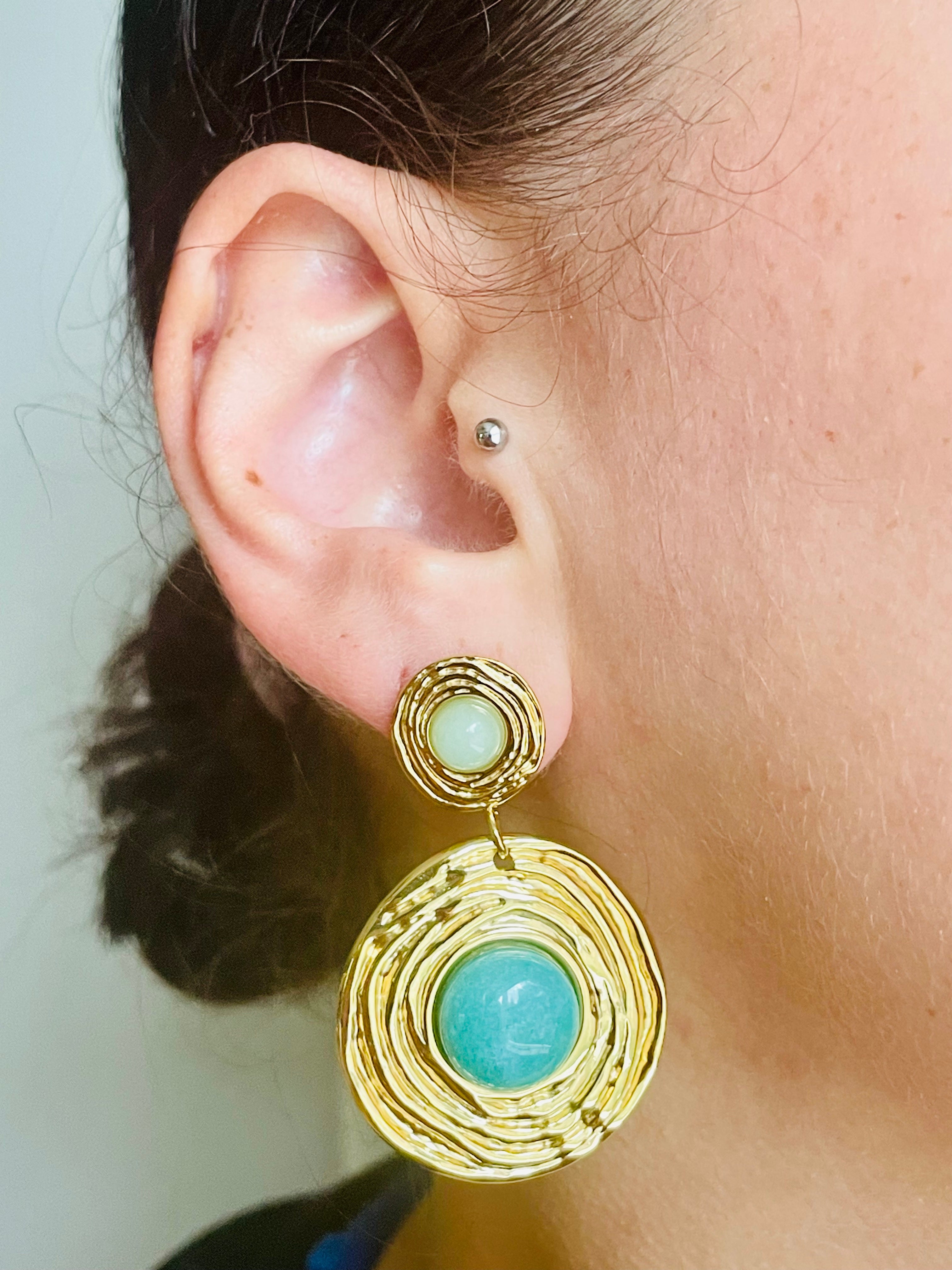 Ethereal Amazonite Dangle Earrings