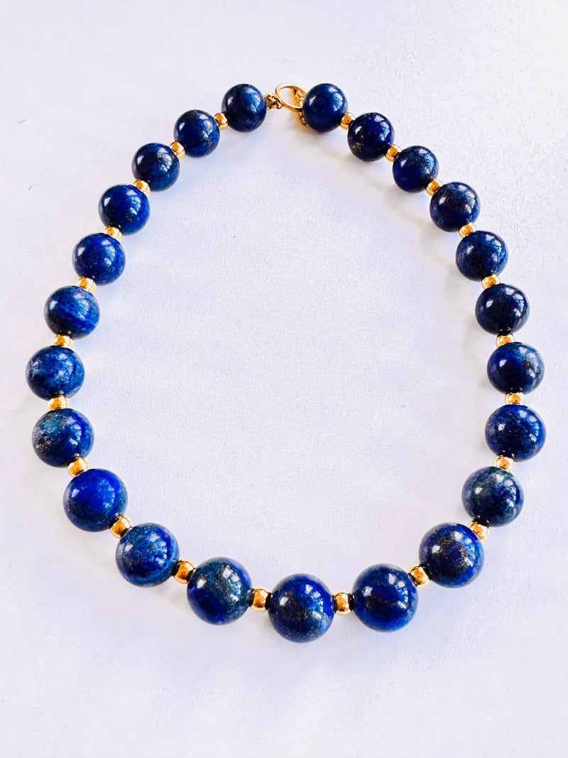 Sacred Knowledge Lapis Lazuli Statement Necklace