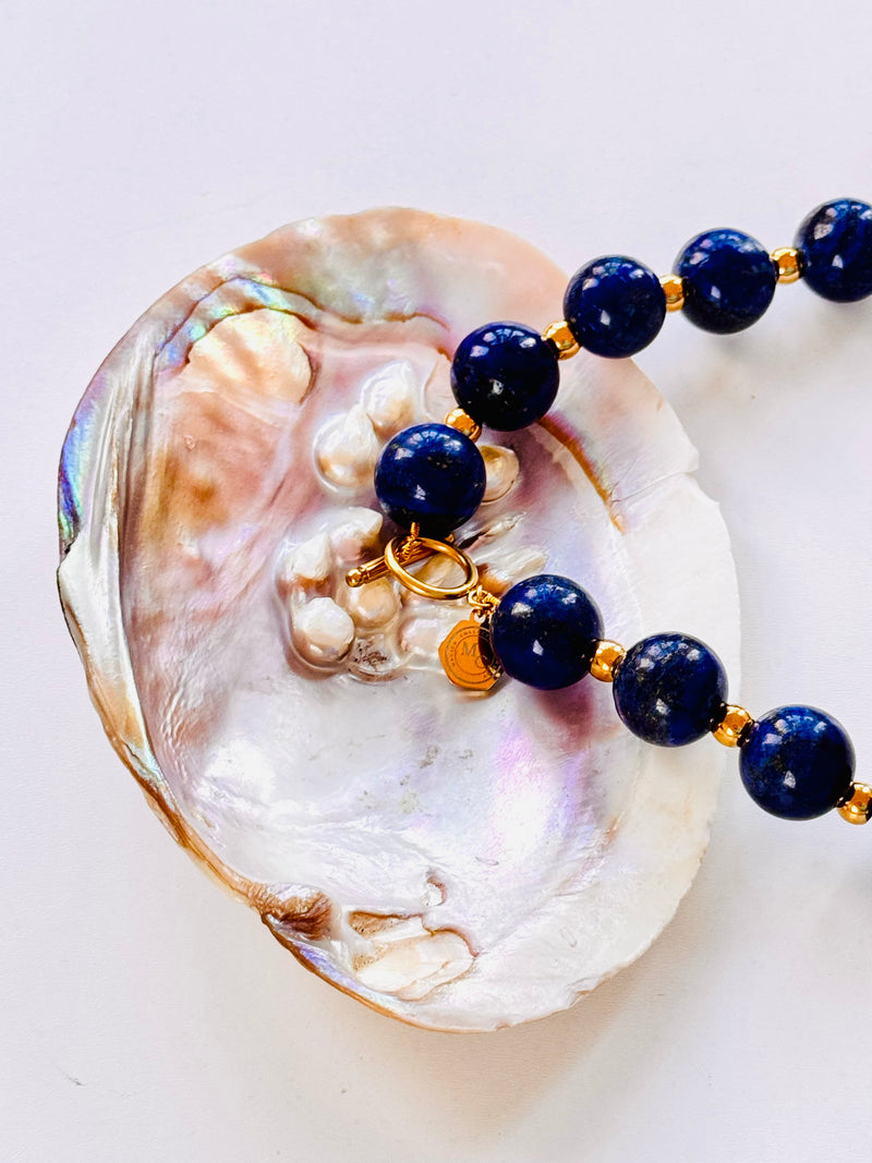 Sacred Knowledge Lapis Lazuli Statement Necklace