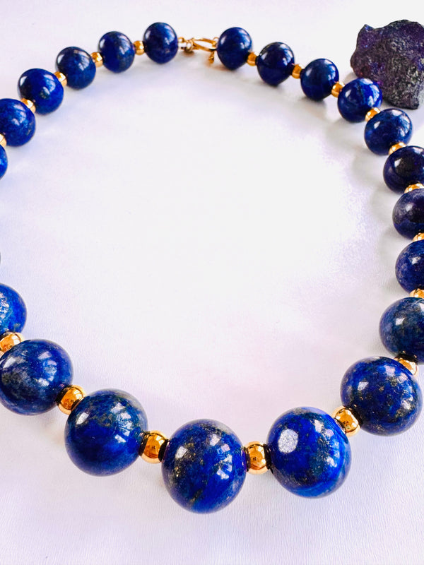 Sacred Knowledge Lapis Lazuli Statement Necklace