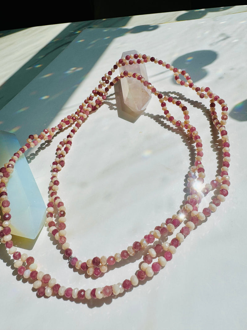 Self Love Pink Tourmaline Tantric Necklace