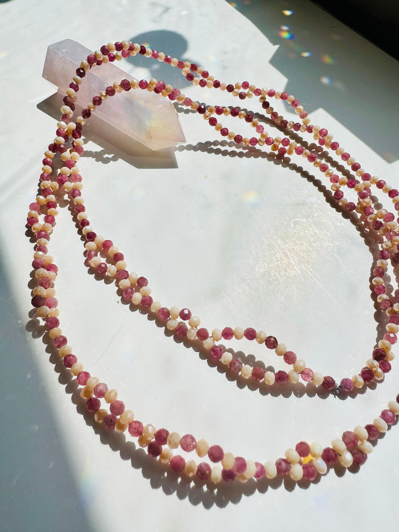 Self Love Pink Tourmaline Tantric Necklace