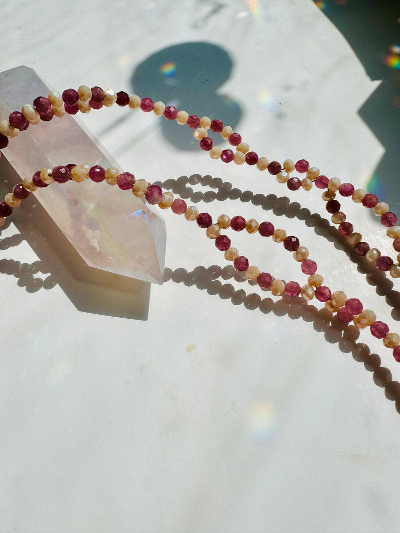 Self Love Pink Tourmaline Tantric Necklace