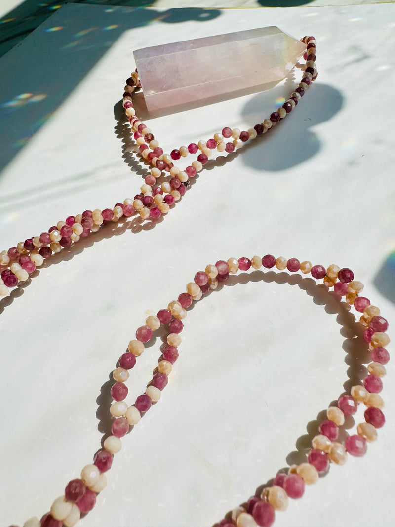 Self Love Pink Tourmaline Tantric Necklace