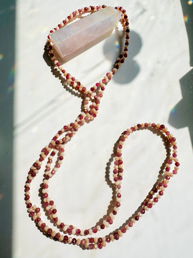 Self Love Pink Tourmaline Tantric Necklace