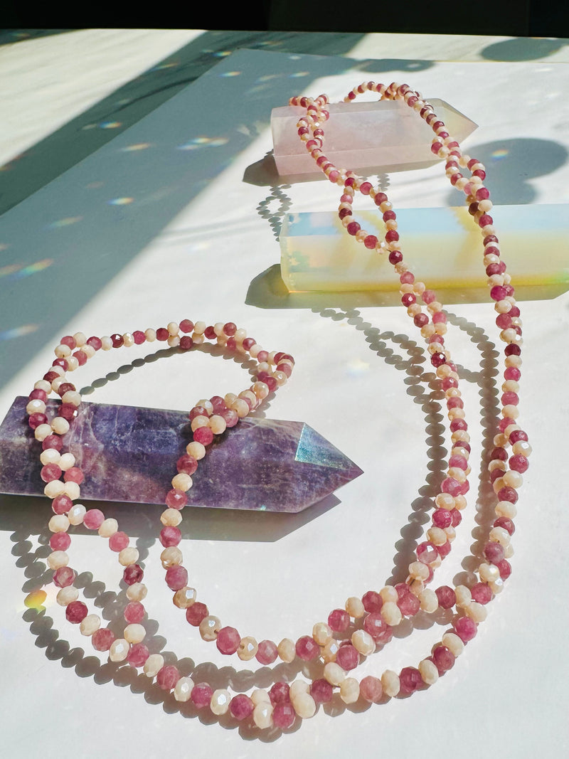 Self Love Pink Tourmaline Tantric Necklace