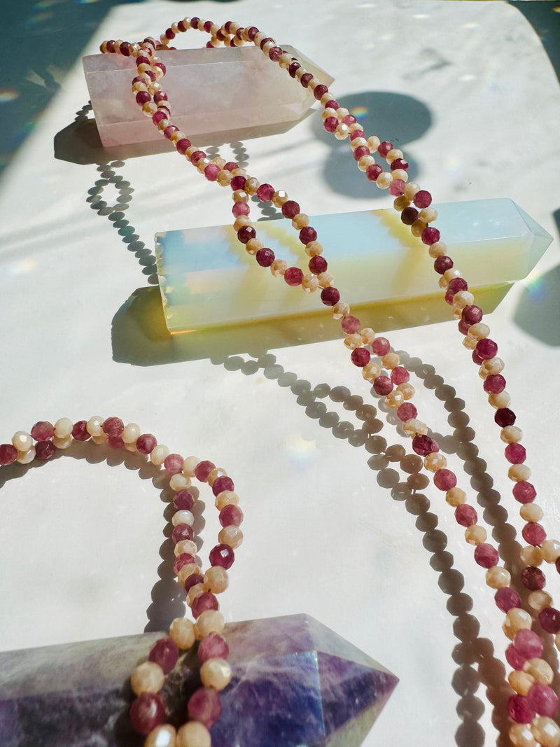 Self Love Pink Tourmaline Tantric Necklace