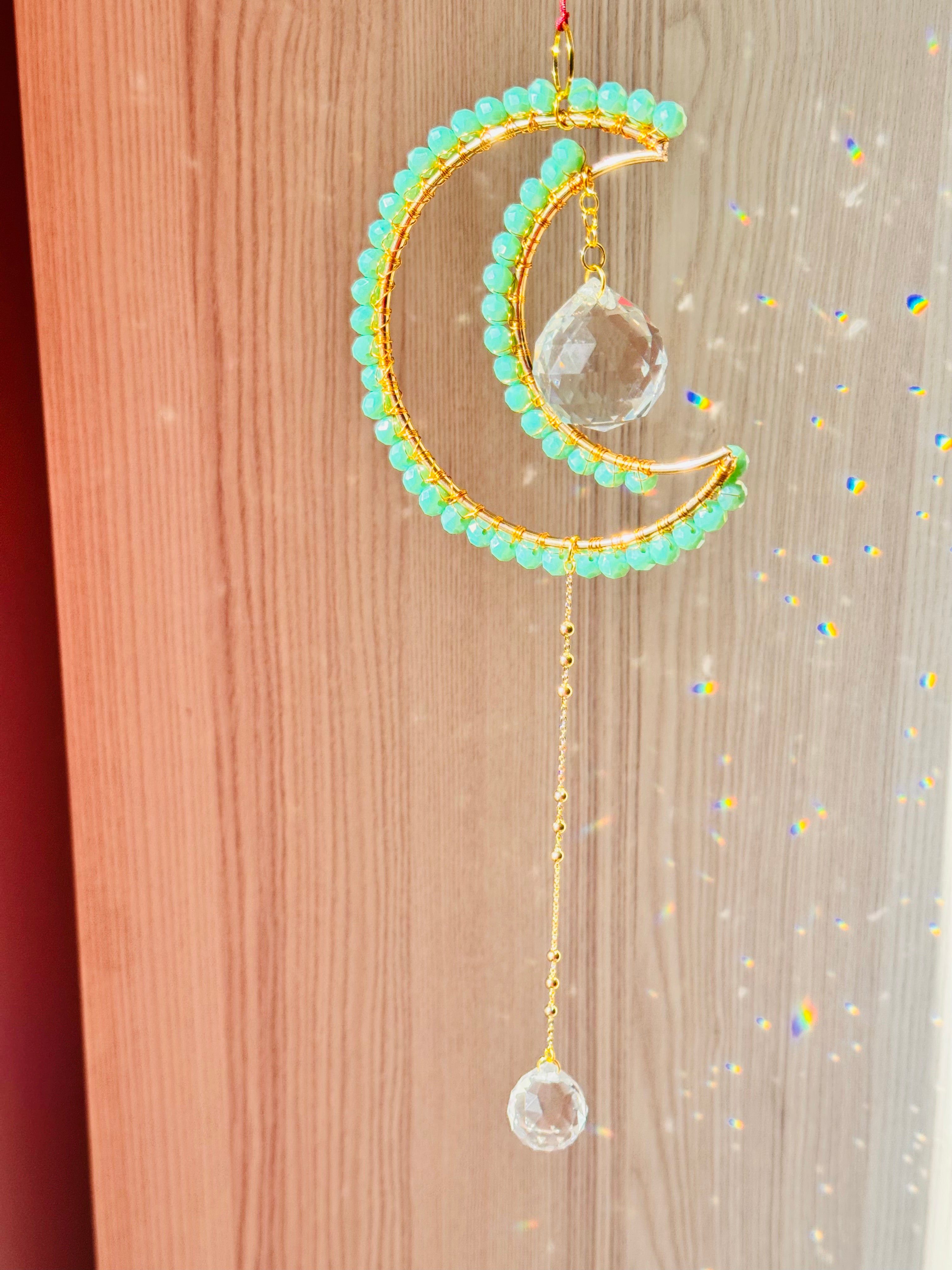 Midi Crescent Mint Suncatcher