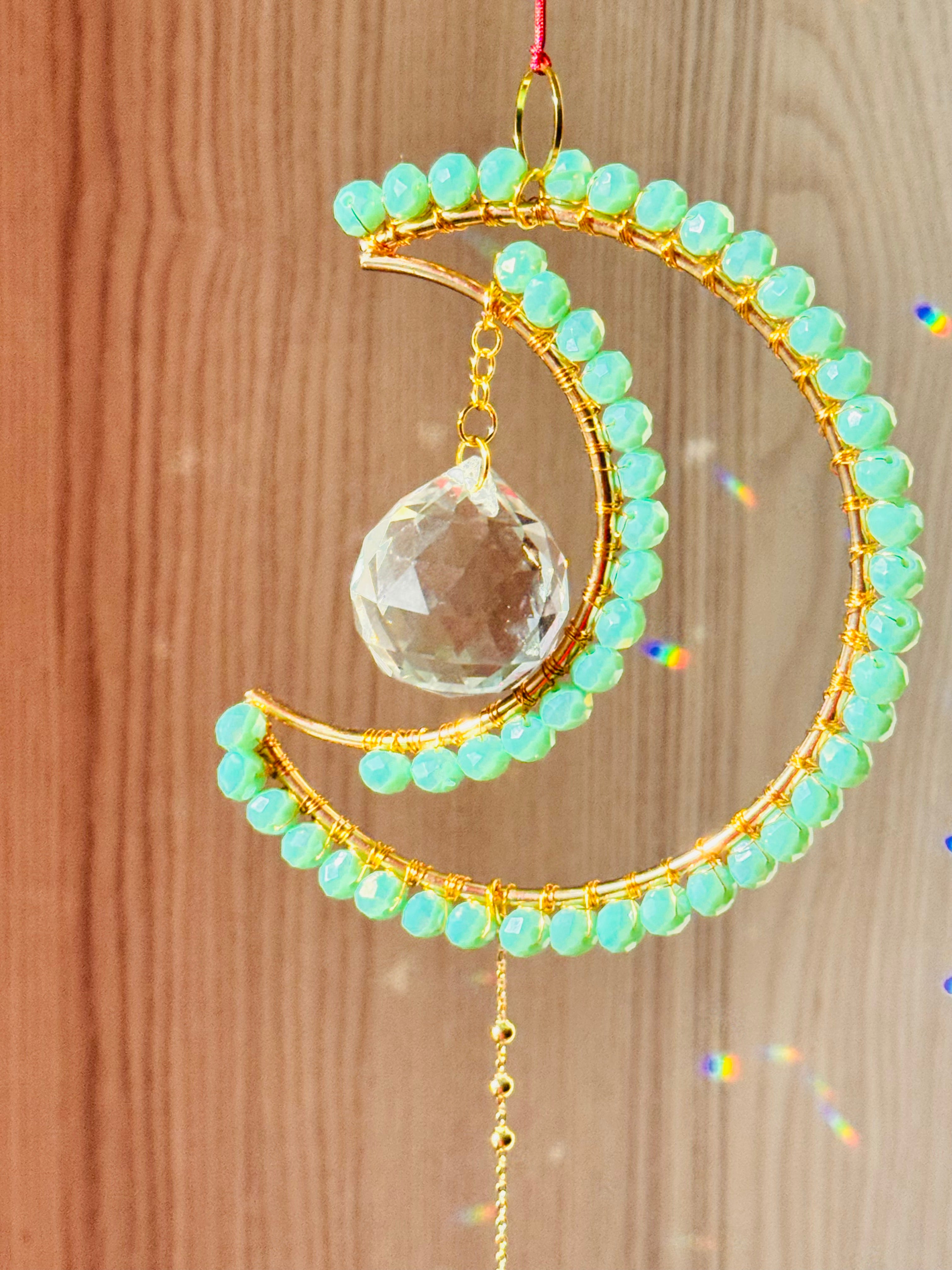 Midi Crescent Mint Suncatcher