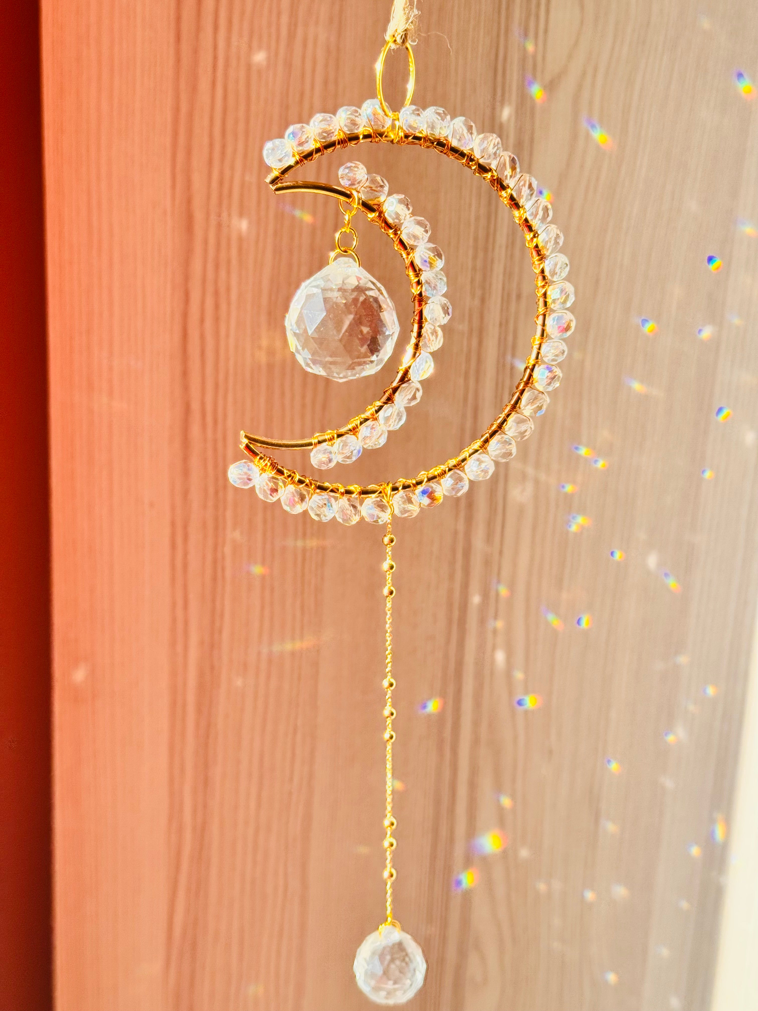 Midi Crescent Clear Suncatcher