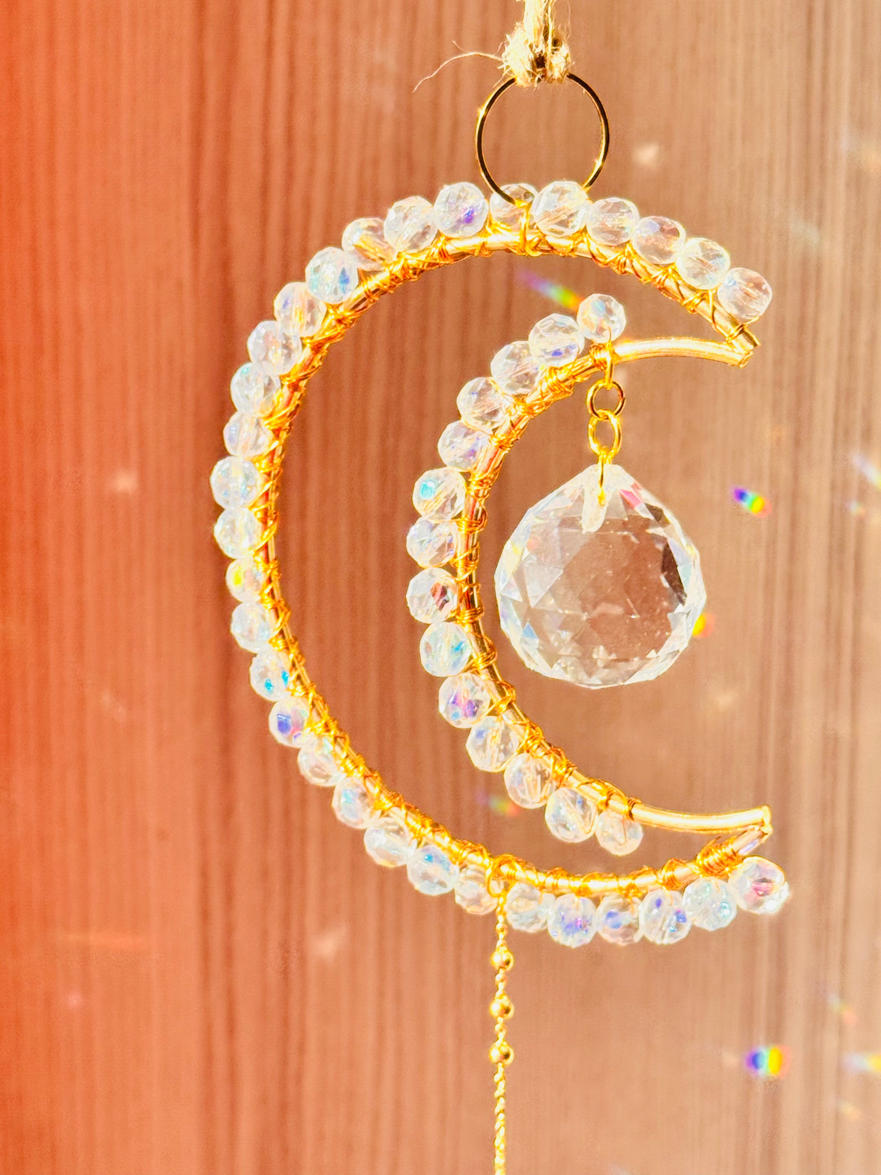 Midi Crescent Clear Suncatcher