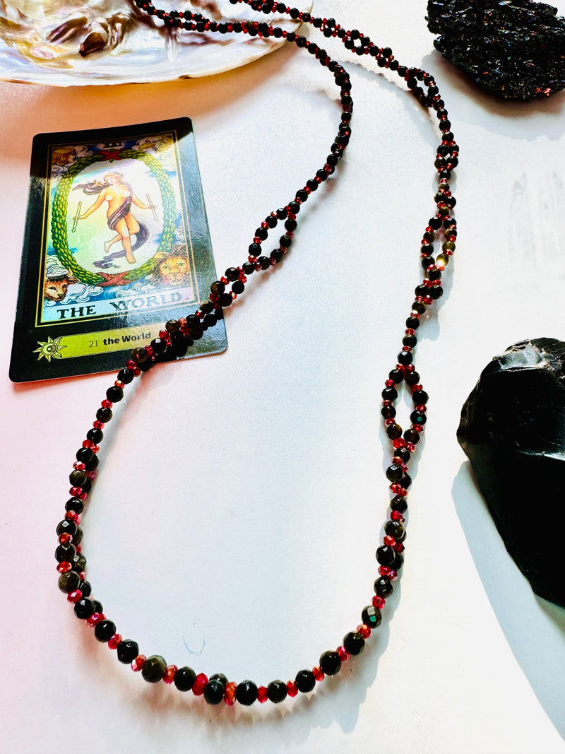 Grounding Obsidian Tantric Necklace