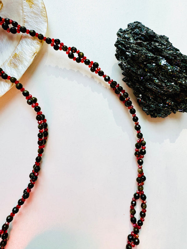 Grounding Obsidian Tantric Necklace