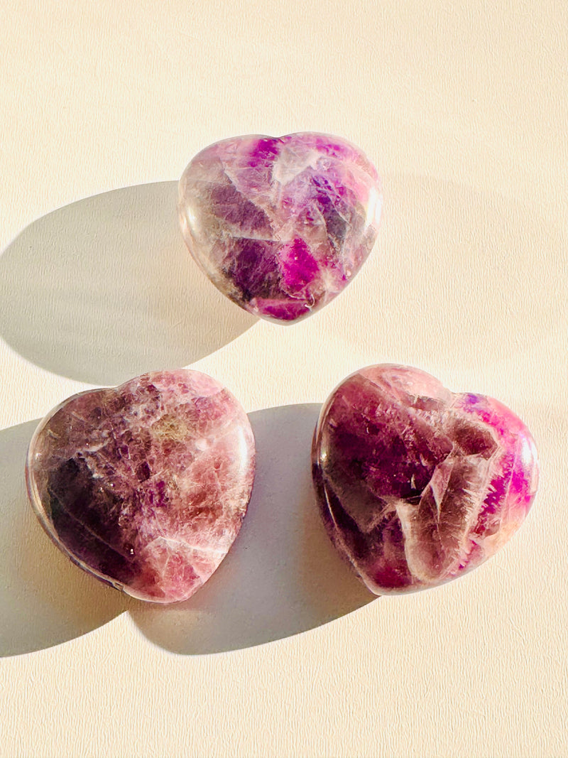 Amethyst Heart-Shaped Palm Crystal