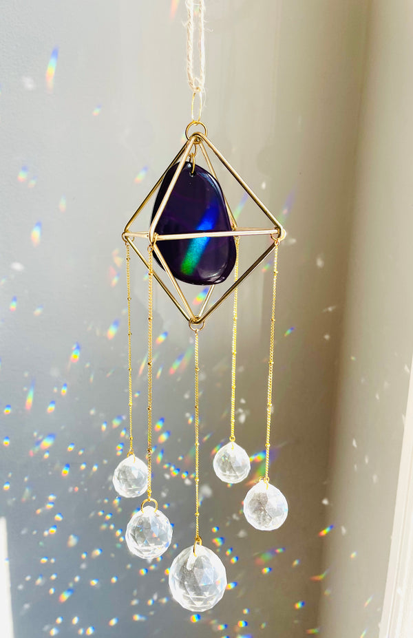 Indigo Prism Suncatcher