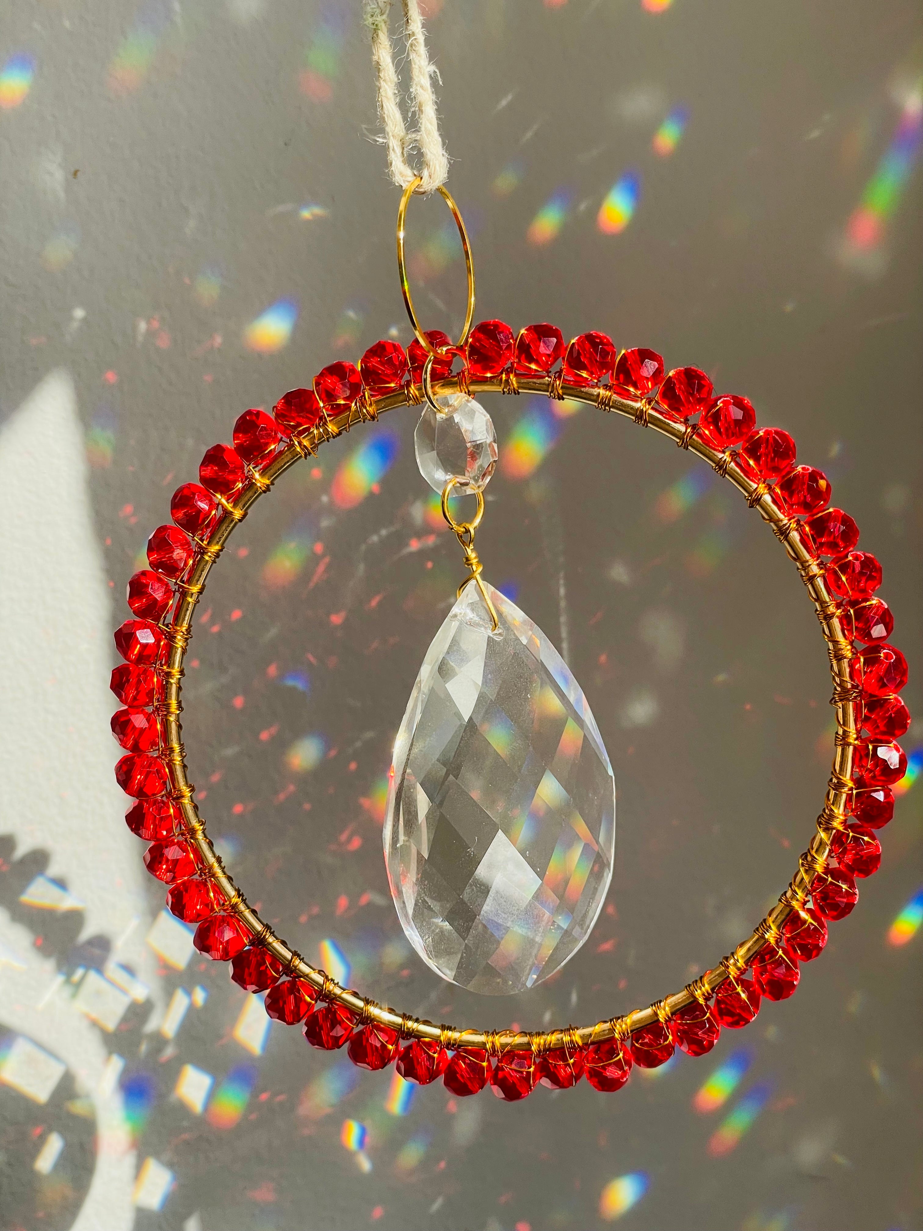 Maxi Circle Red Suncatcher
