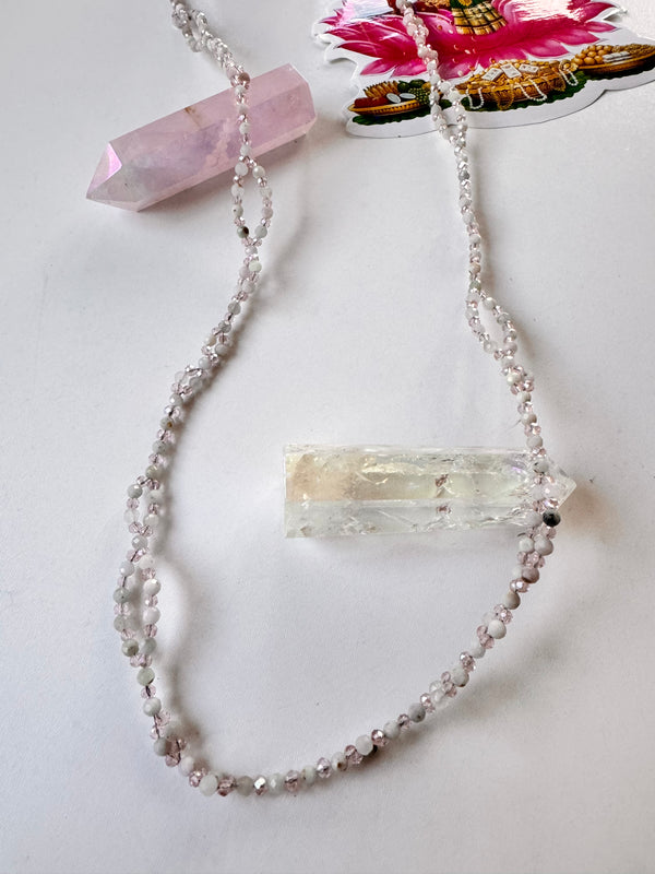 Devotion Kunzite Tantric Necklace