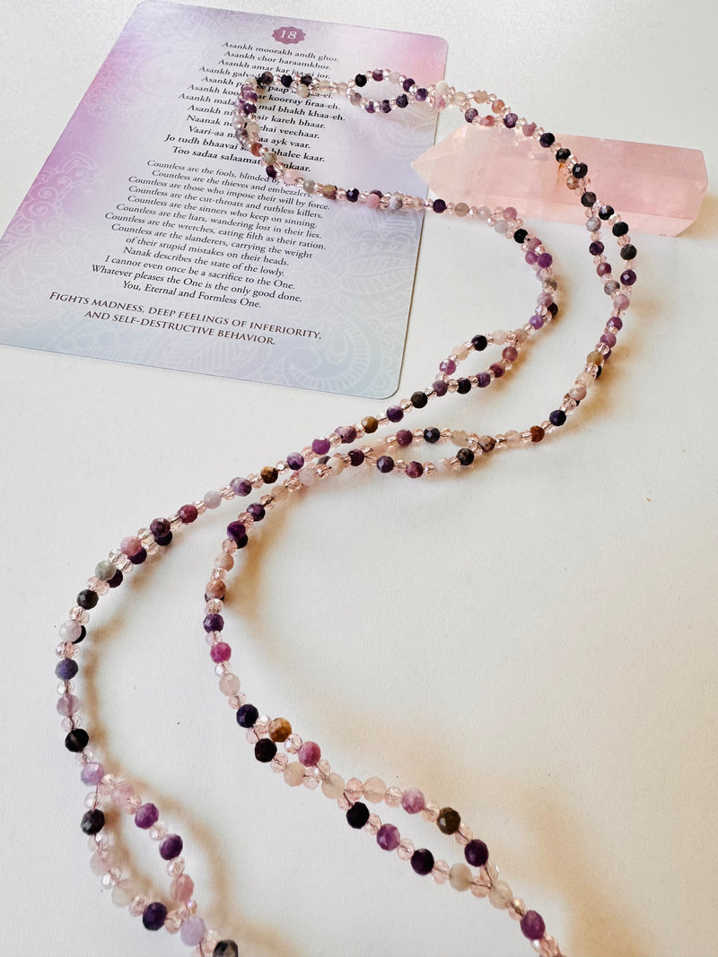 Transition Lepidolite Tantric Necklace