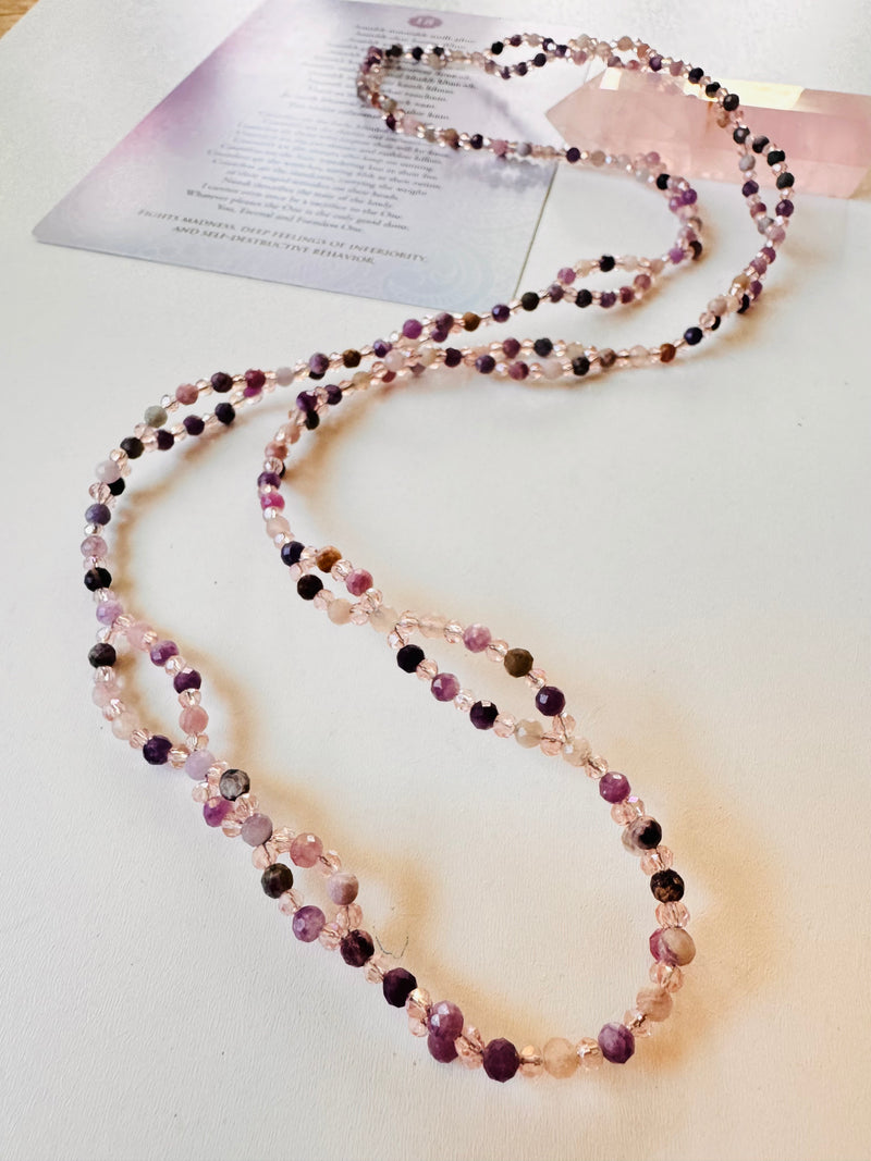 Transition Lepidolite Tantric Necklace