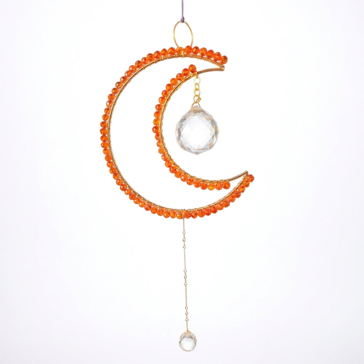 Maxi Crescent Orange Sacred Light Talisman