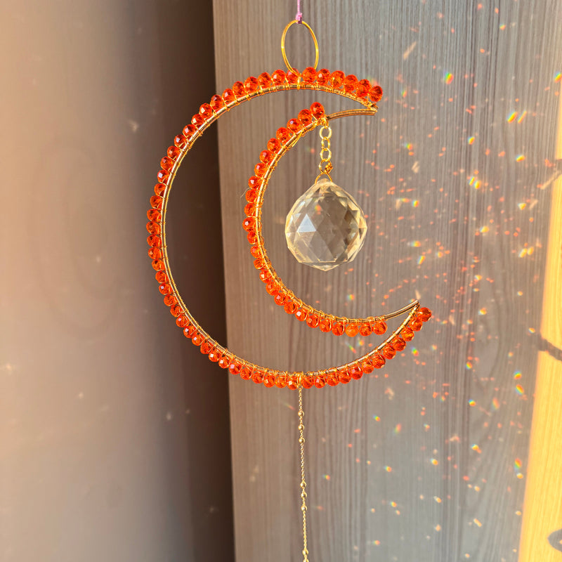 Maxi Crescent Orange Suncatcher