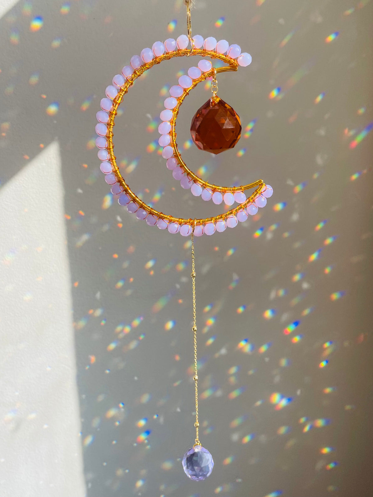 Midi Crescent Lavender Sacred Light Talisman