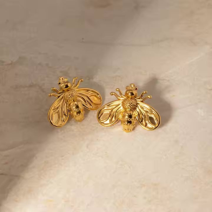 Queen Bee Stud Earrings