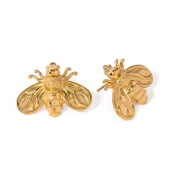 Queen Bee Stud Earrings
